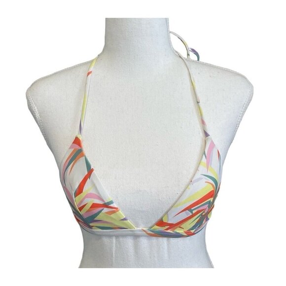 L’ Agent Agent Provocateur Triangle Bikini Top Swimsuit Multicolor Swimwear XS - Picture 1 of 10